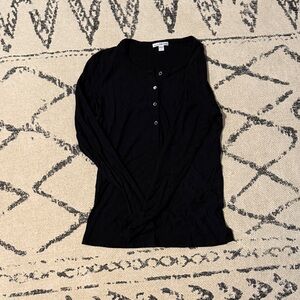 James Perse Black Standard Top